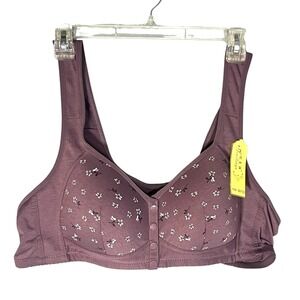 Youxianya‎ NWT Women's Padded Bra Snap Front Closure 58/135 Purple